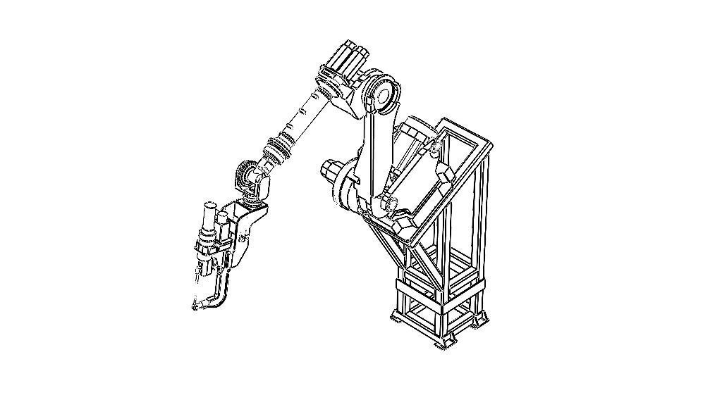 Elevated Welding Robot Free 3D model_2