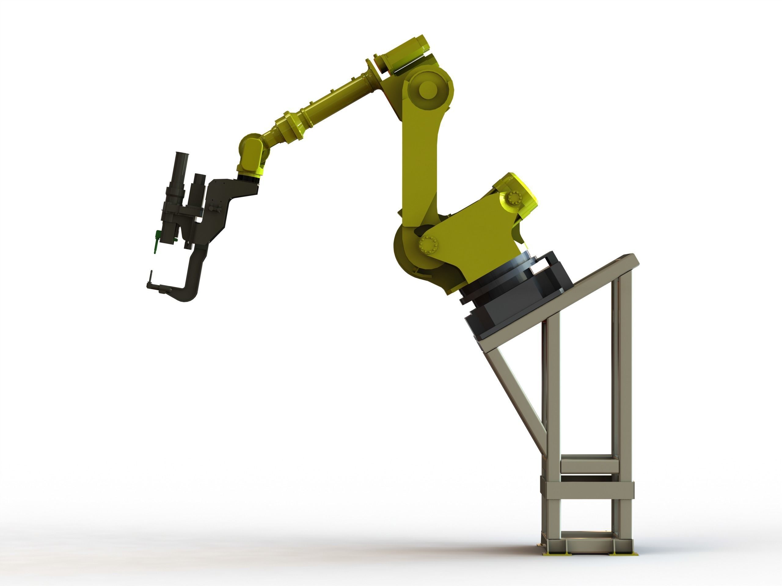 Elevated Welding Robot Free 3D model_1