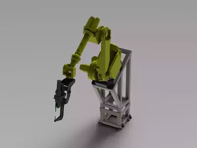 Elevated Welding Robot Free 3D model