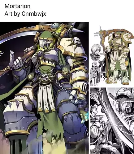 AniMortarion warhammer lord mortarion 3D print model
