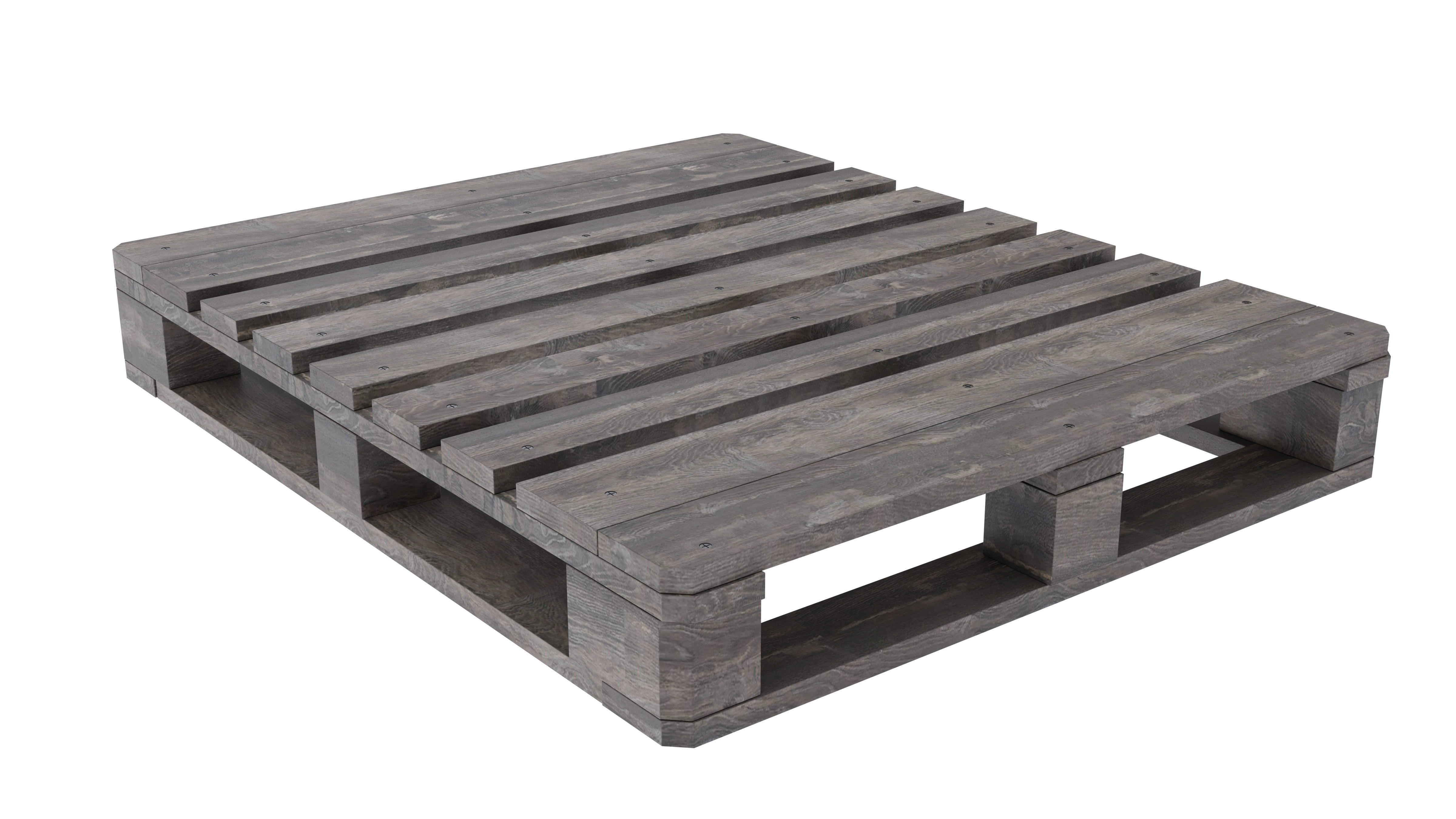 Wooden Pallet 1000mmX1200mm 3D model_4