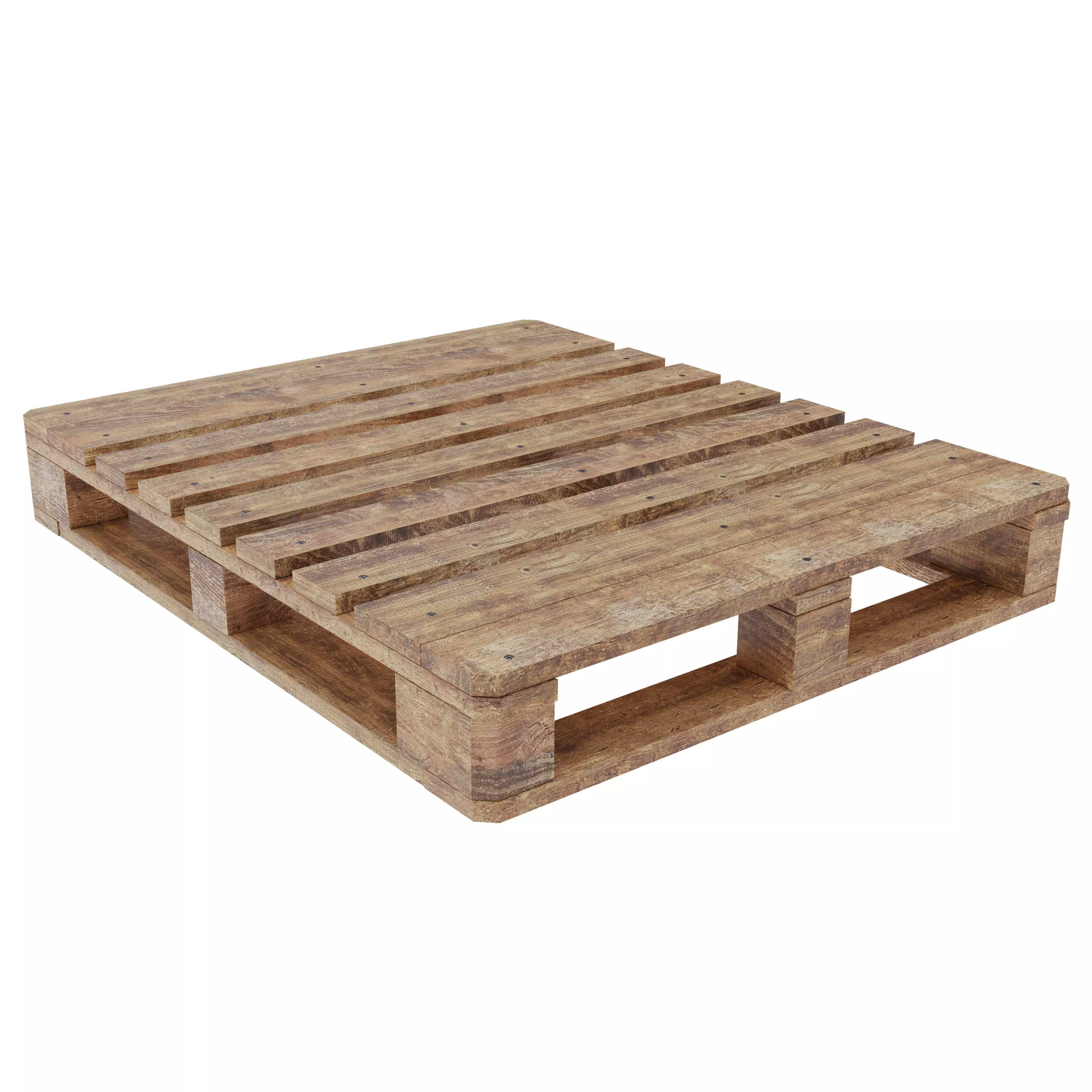 Wooden Pallet 1000mmX1200mm 3D model_0