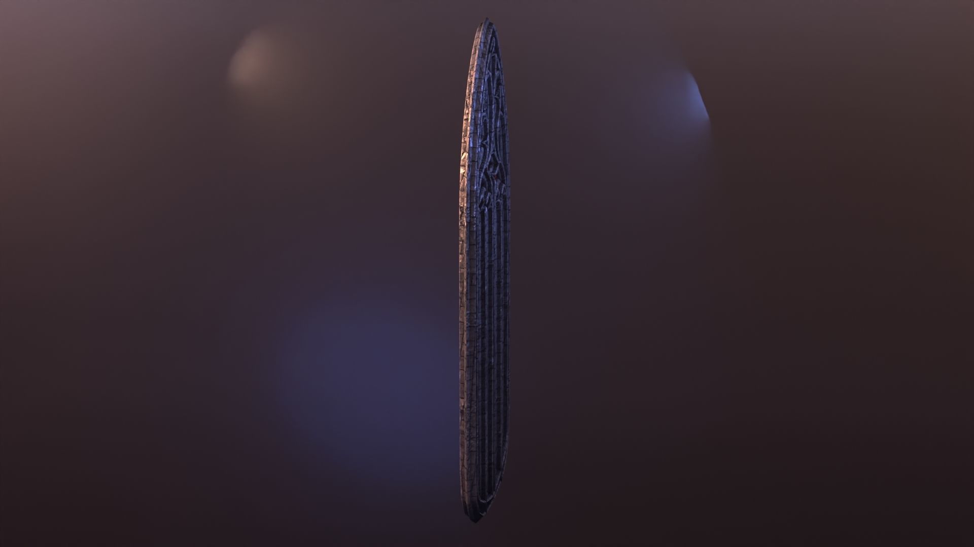 Gothic stained glass window  Low-poly 3D model_17