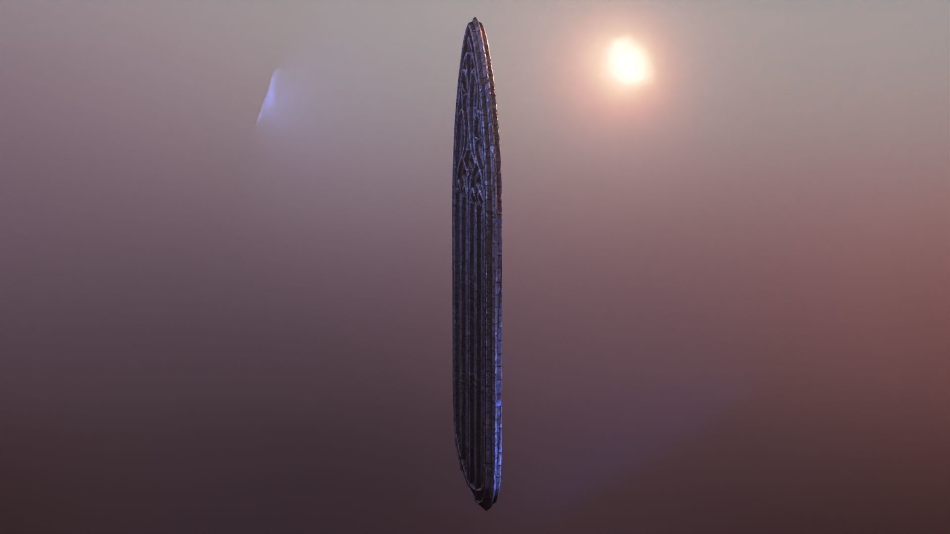 Gothic stained glass window  Low-poly 3D model_22