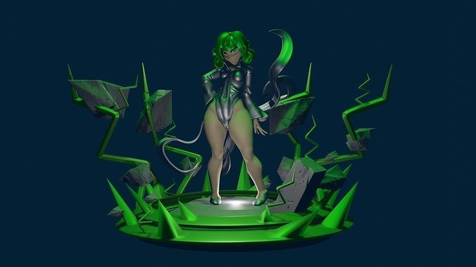 Tatsumaki statue 3D print model