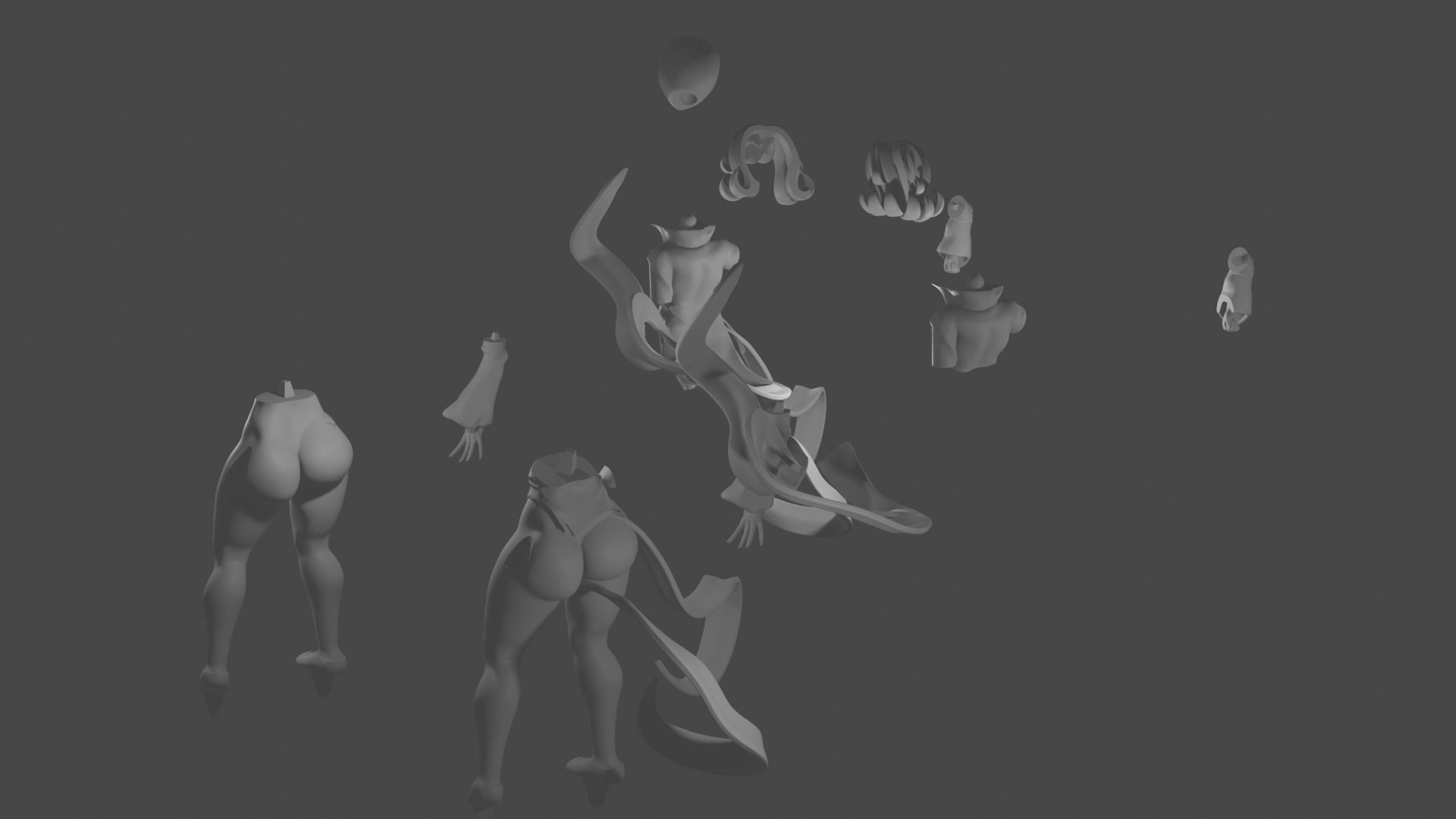 Tatsumaki statue 3D print model_8