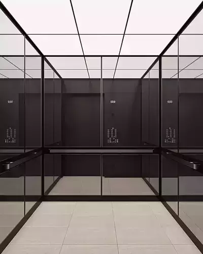 Modern style elevator 3D model