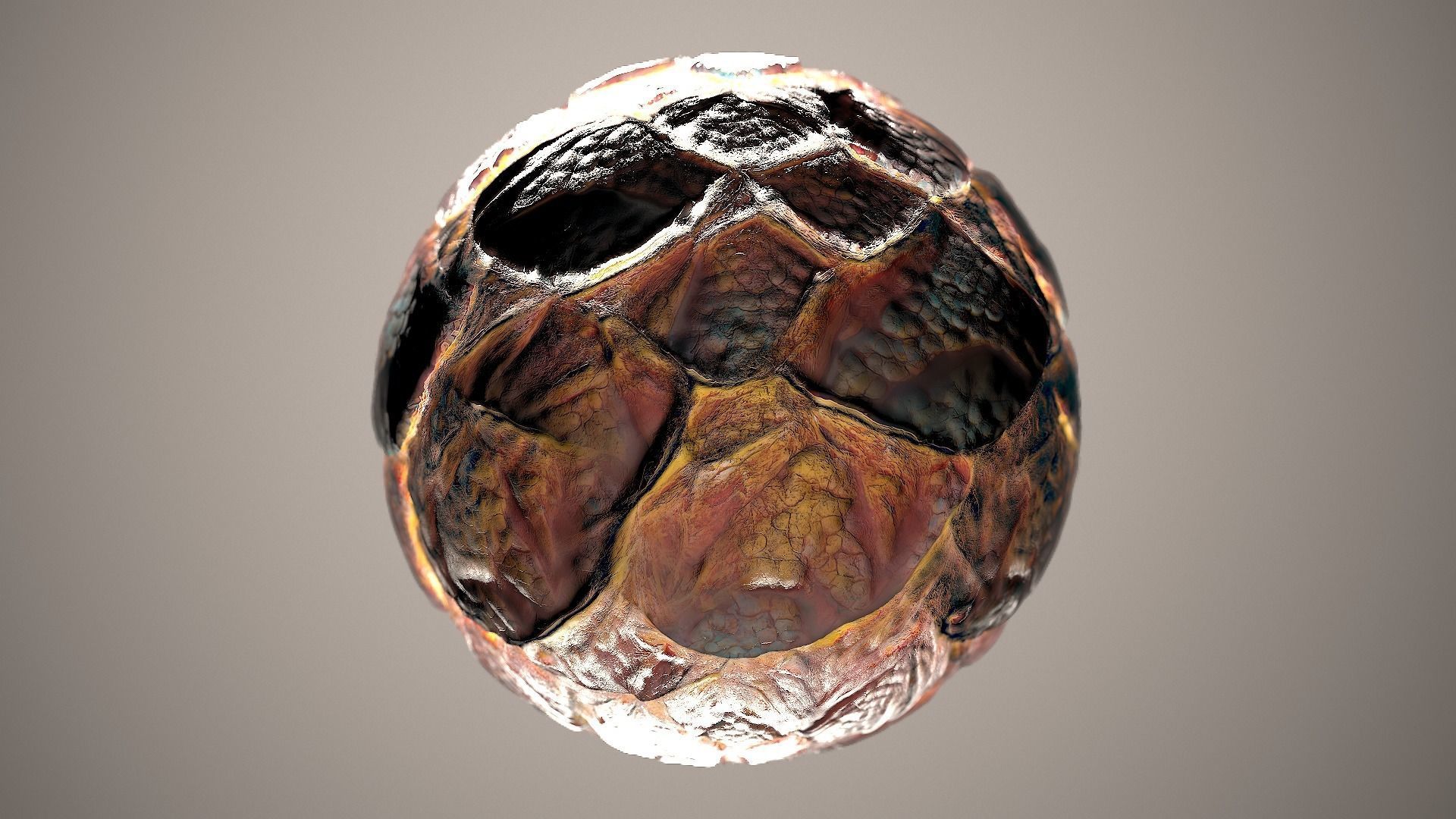 10 Materials Skin Dragon Seamless PBR Volume 9 Texture_7