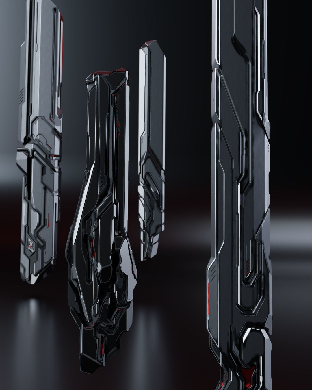 Epic Sci-Fi Hard Surface Sci Fi Buildings and Assets 3D Kit 3D model ...