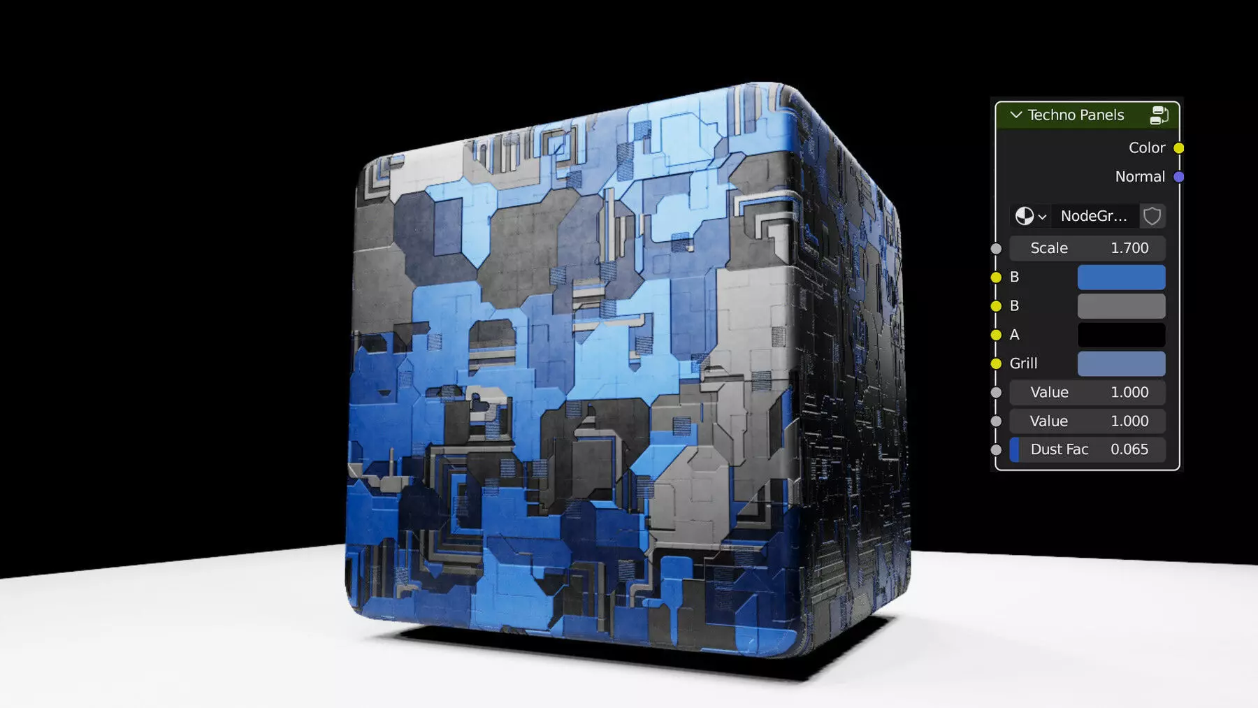 Techno Material For Blender 3D model_0