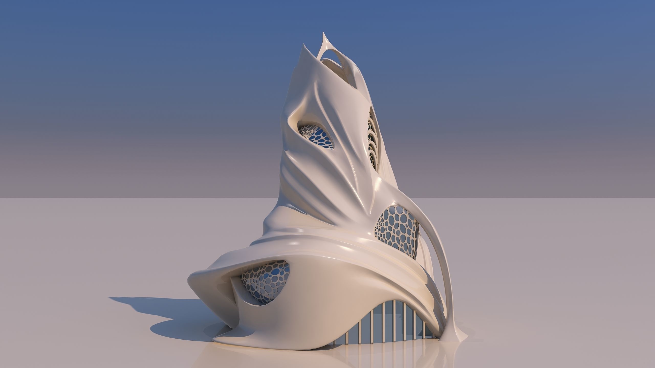 0134 - Futuristic House 3D model_13