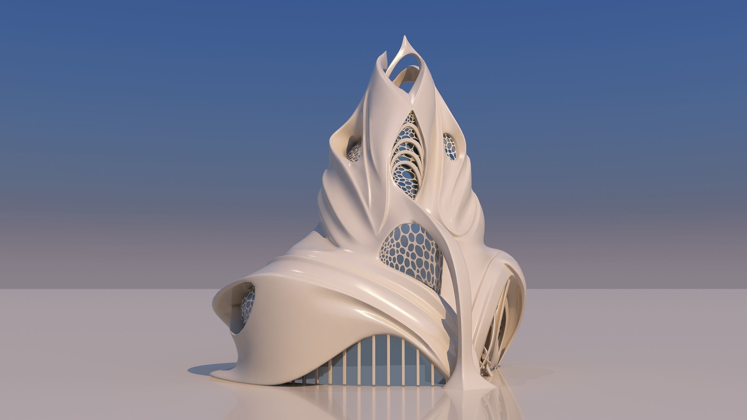 0134 - Futuristic House 3D model_11