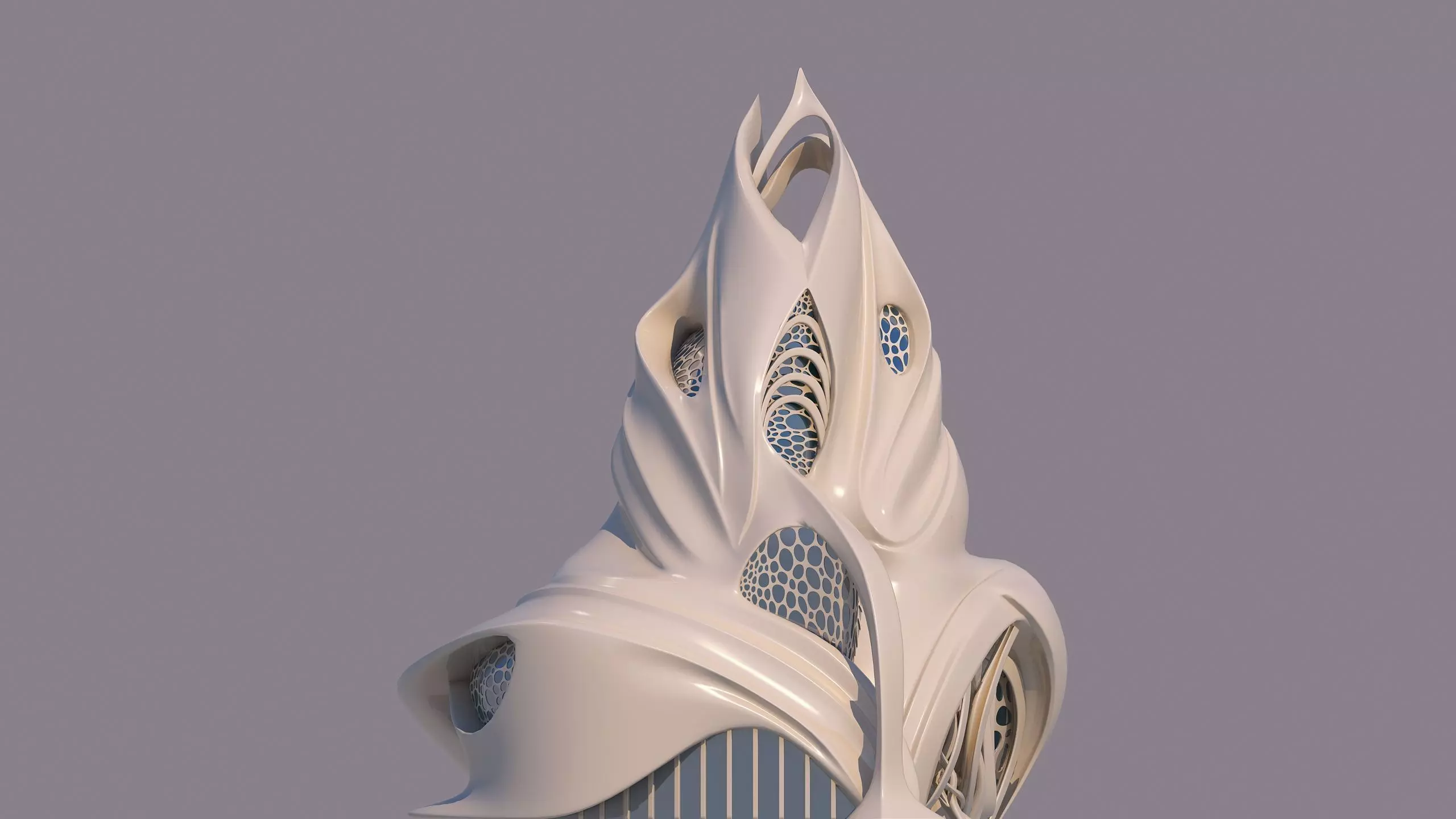 0134 - Futuristic House 3D model_0