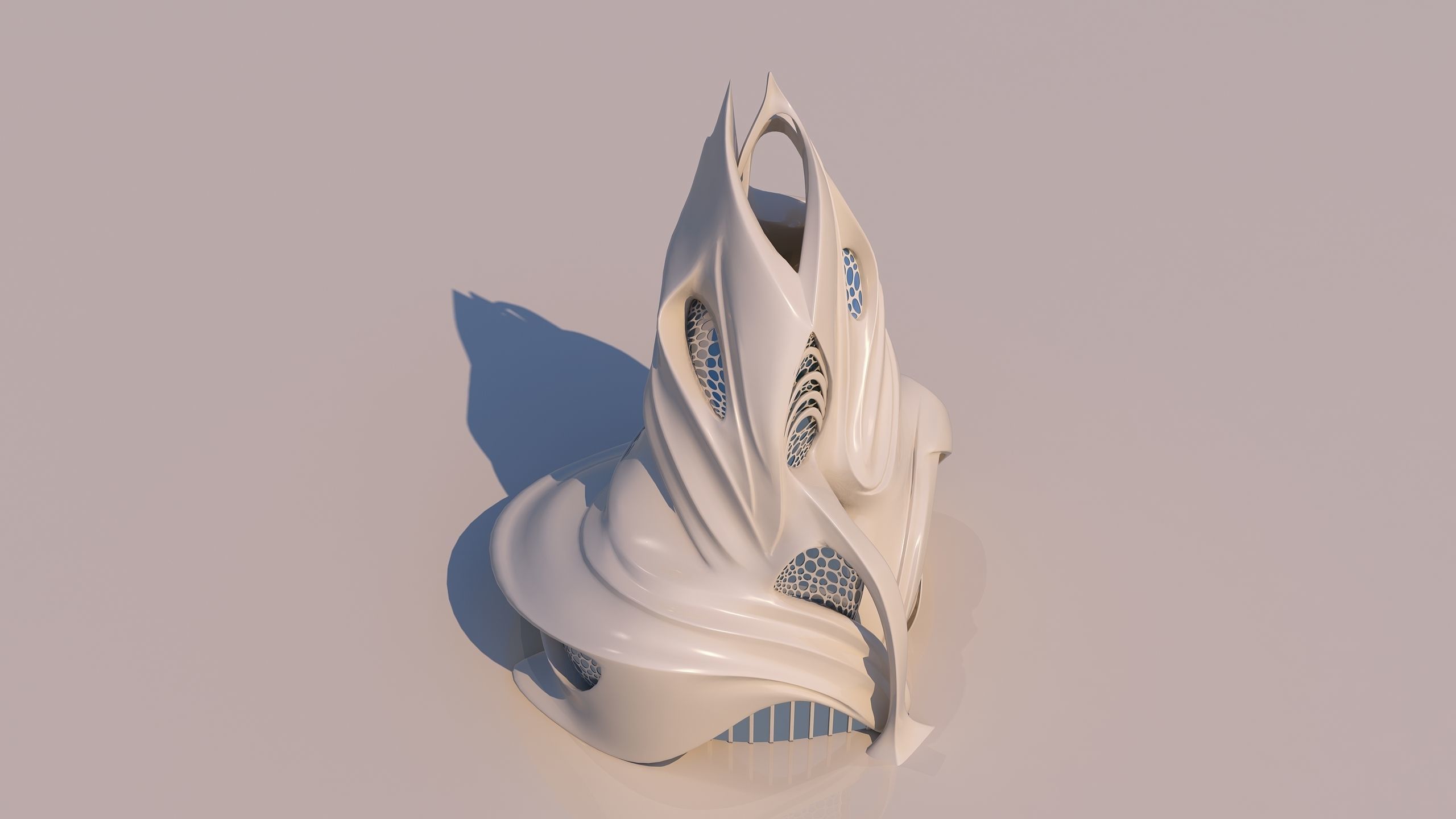 0134 - Futuristic House 3D model_6