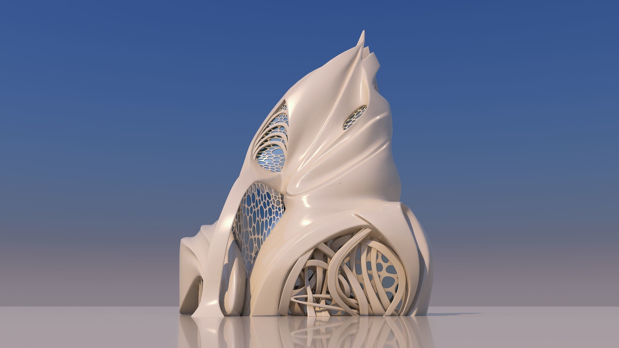 0134 - Futuristic House 3D model_2