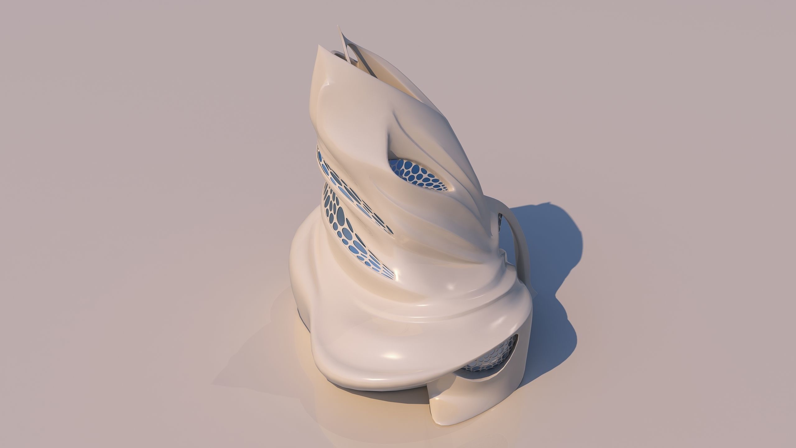 0134 - Futuristic House 3D model_9