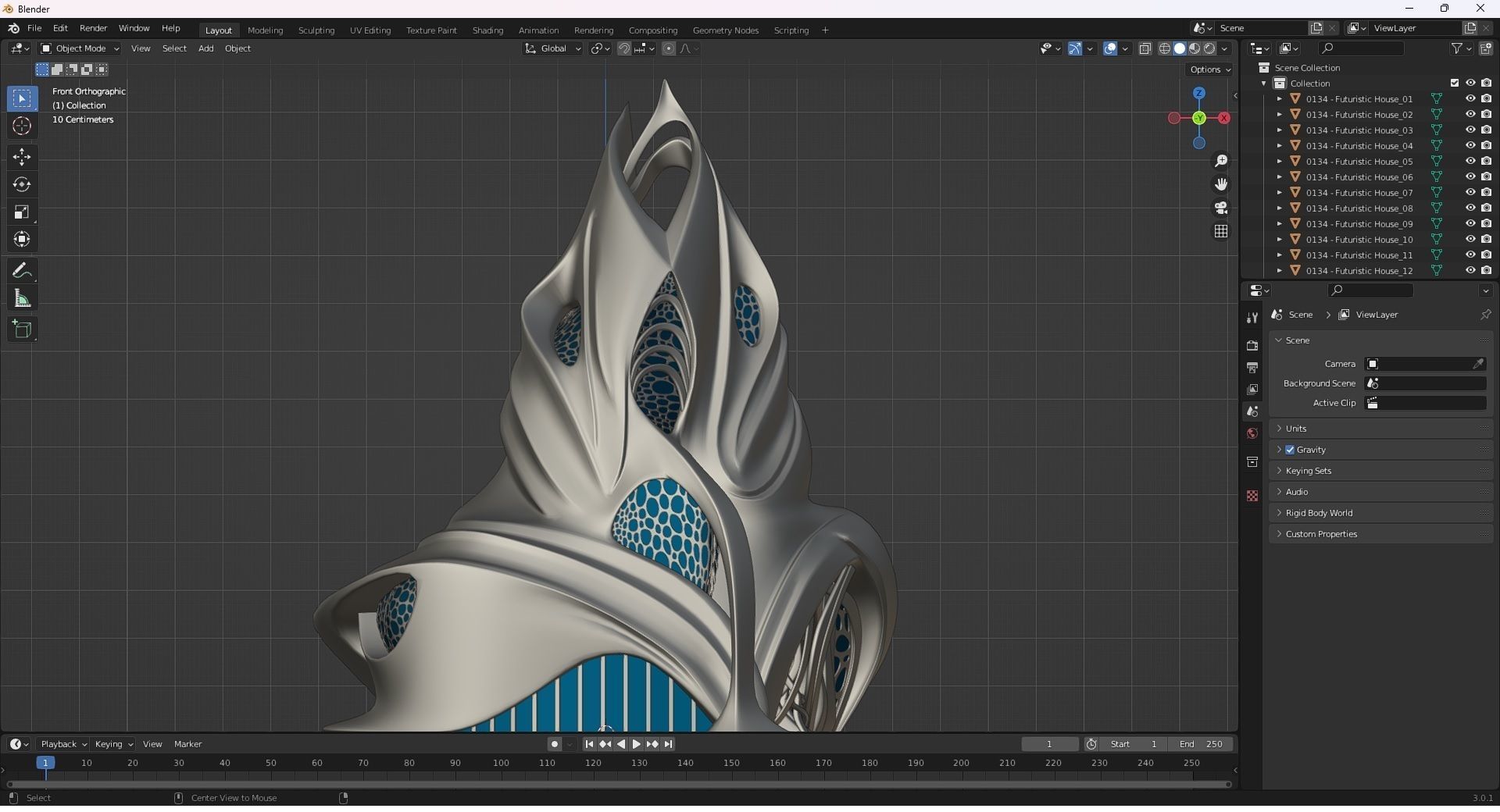 0134 - Futuristic House 3D model_27