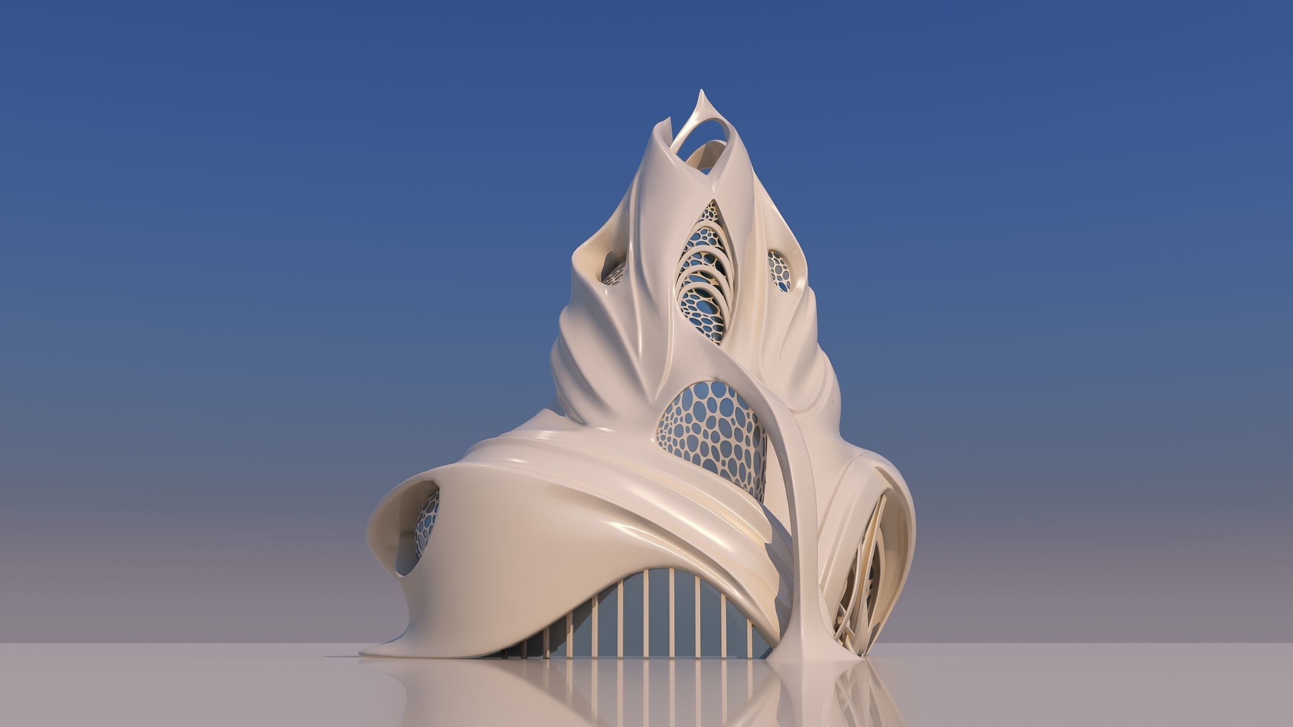 0134 - Futuristic House 3D model_10