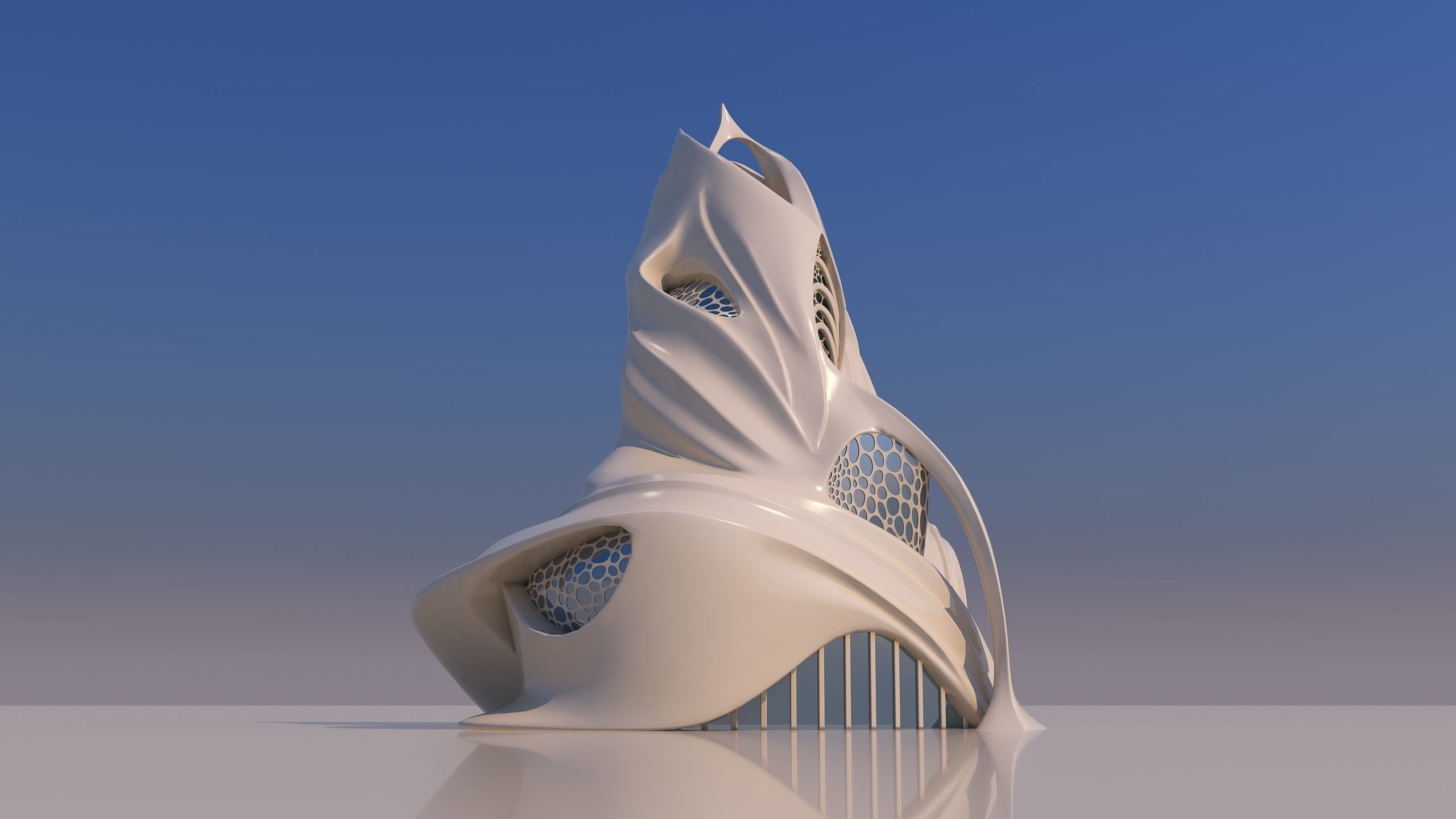 0134 - Futuristic House 3D model_5