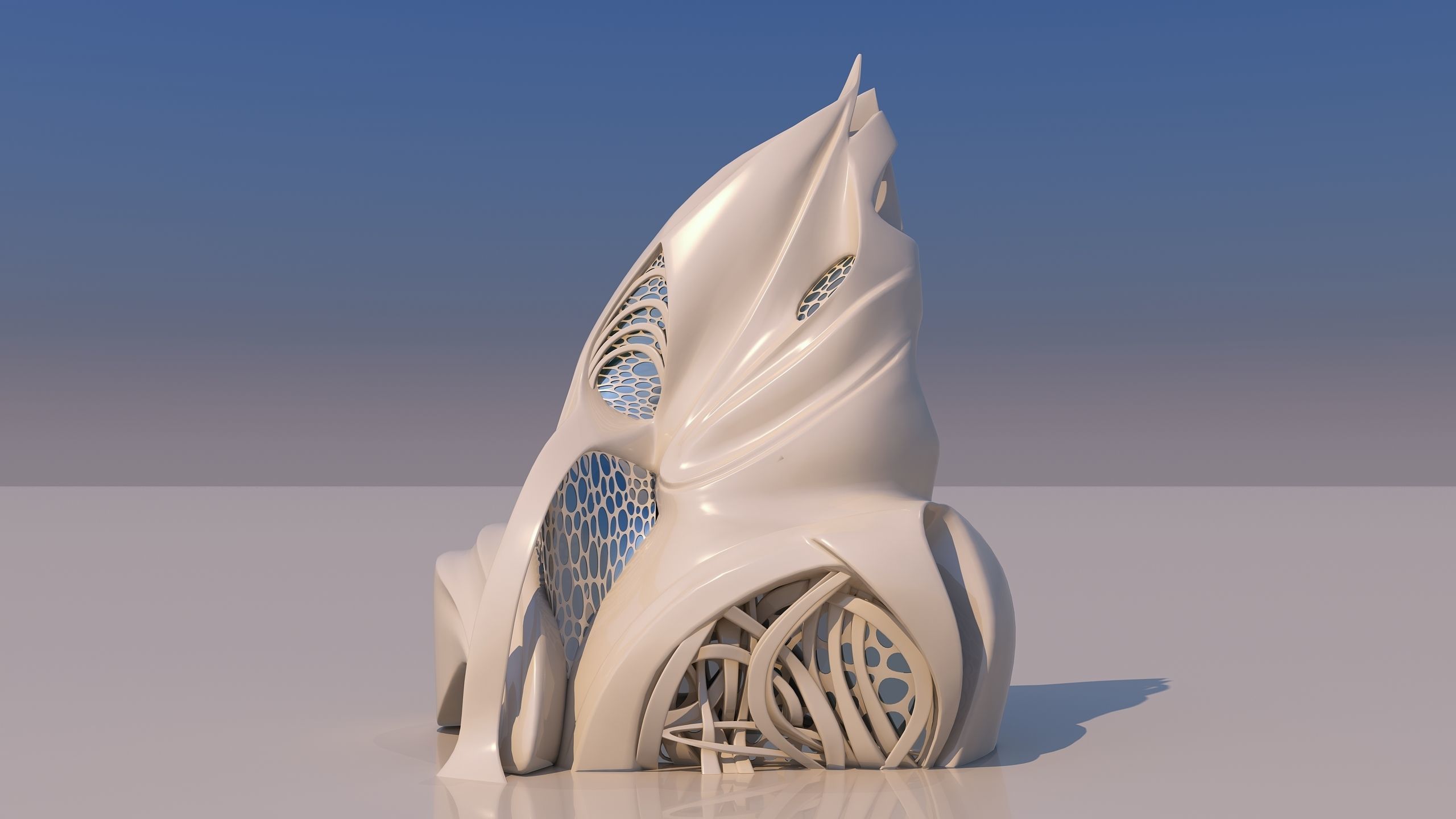 0134 - Futuristic House 3D model_12