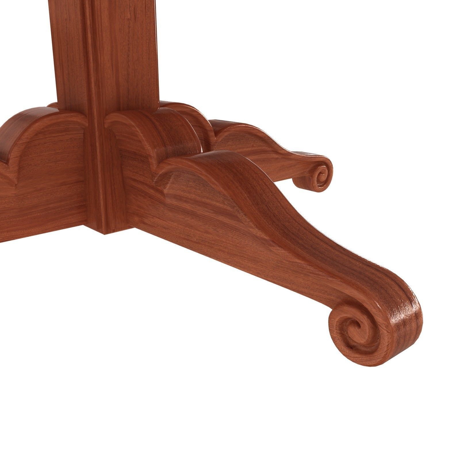 Custom made classic round dining table 3D model_4