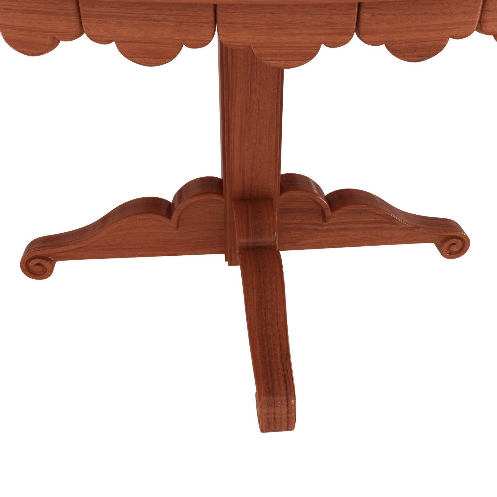 Custom made classic round dining table 3D model_2