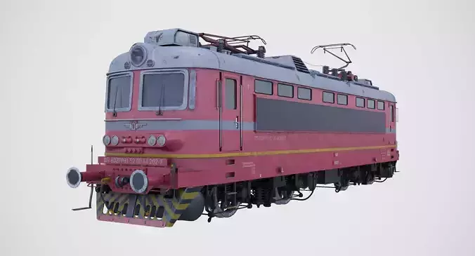 Bulgarian Railways Skoda 68E Low-poly 3D model