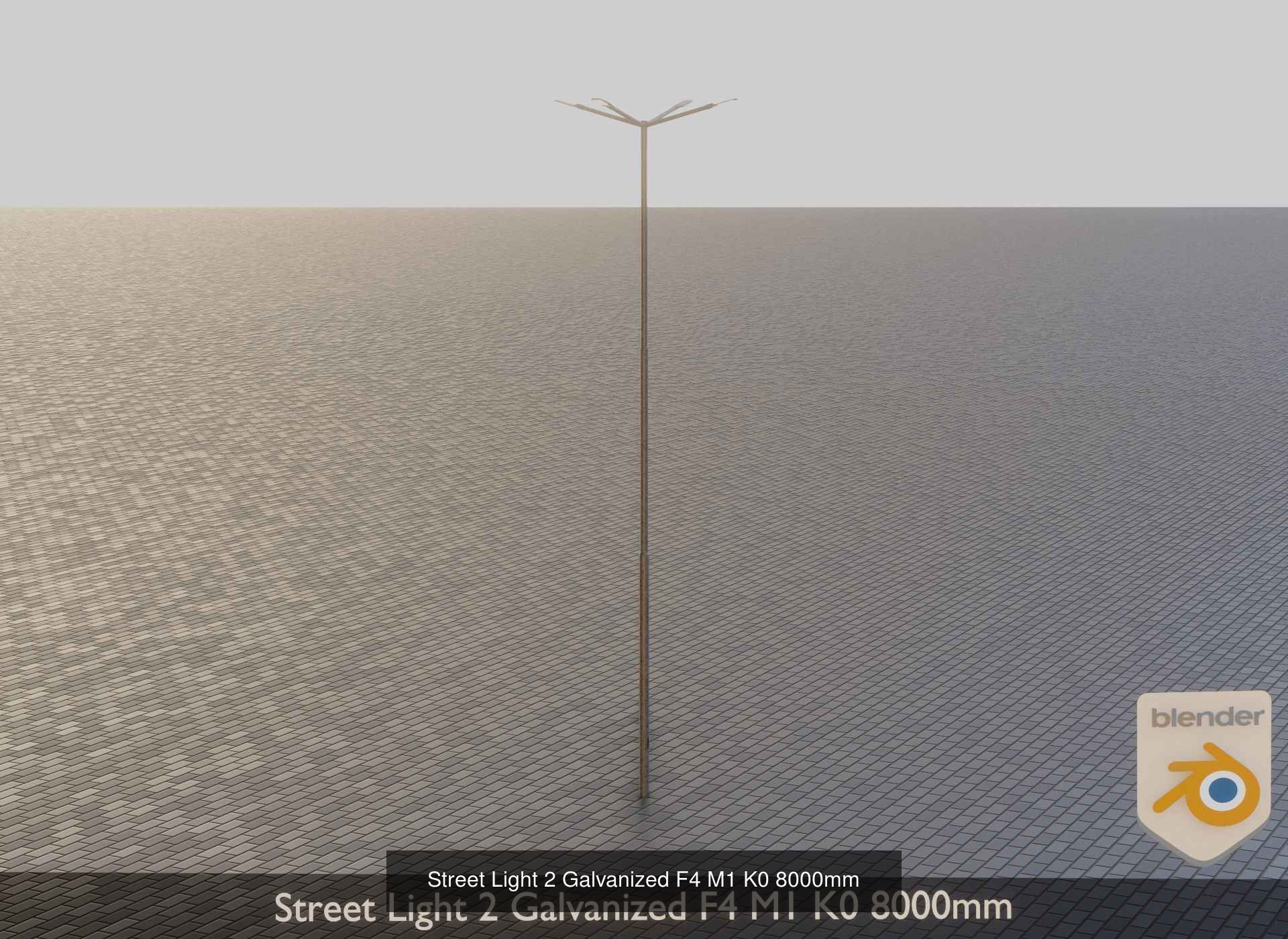 Street Light 2 Galvanized Package 3D Model Collection_39