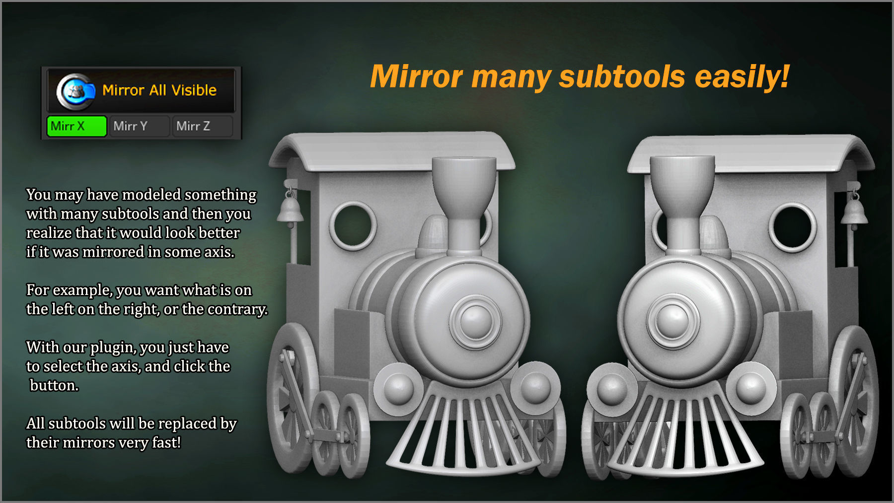 Easy Actions ZBrush Plugin 3D model_6