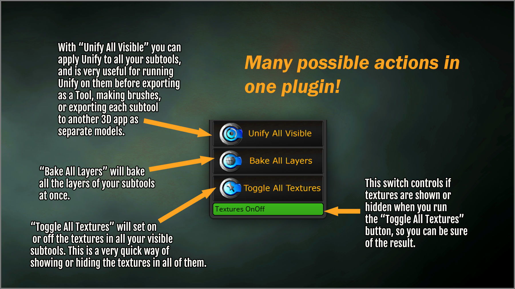 Easy Actions ZBrush Plugin 3D model_8