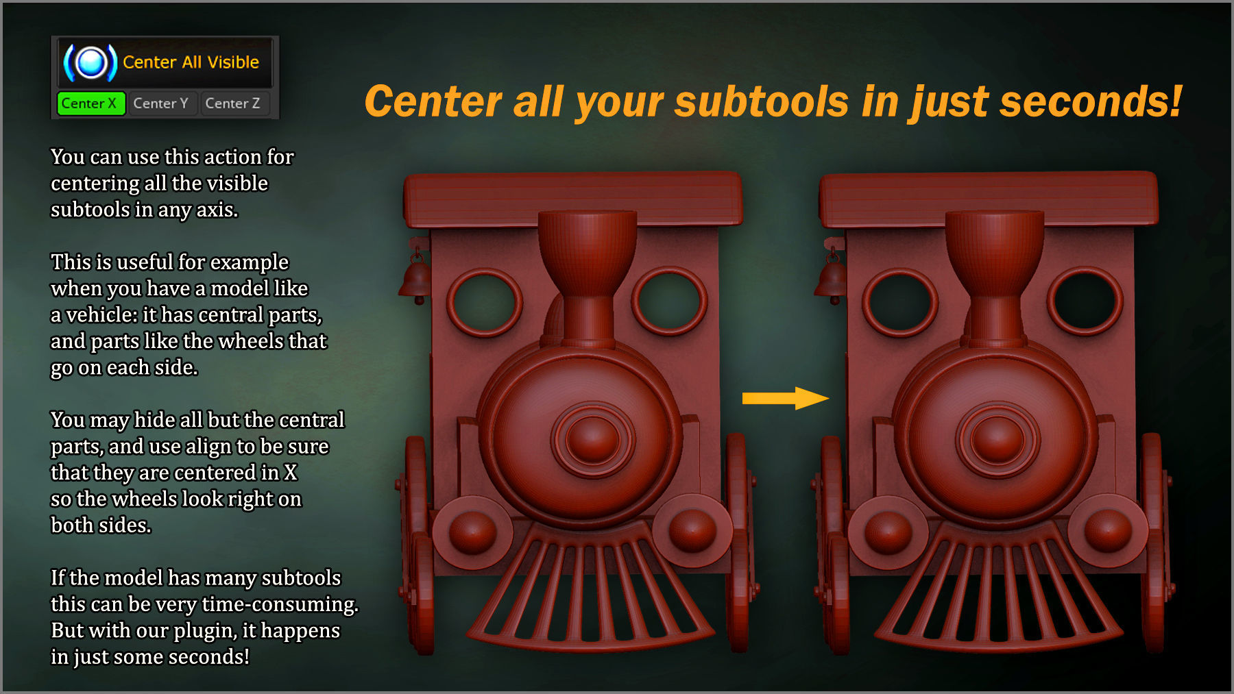 Easy Actions ZBrush Plugin 3D model_4