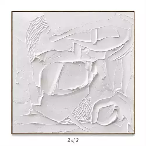 Plaster two square photo frames 138