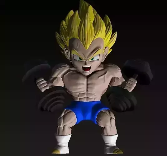 Vegeta Gym chibi