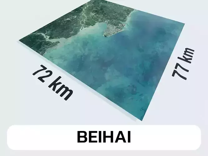 Beihai China City Landscape 3D Model