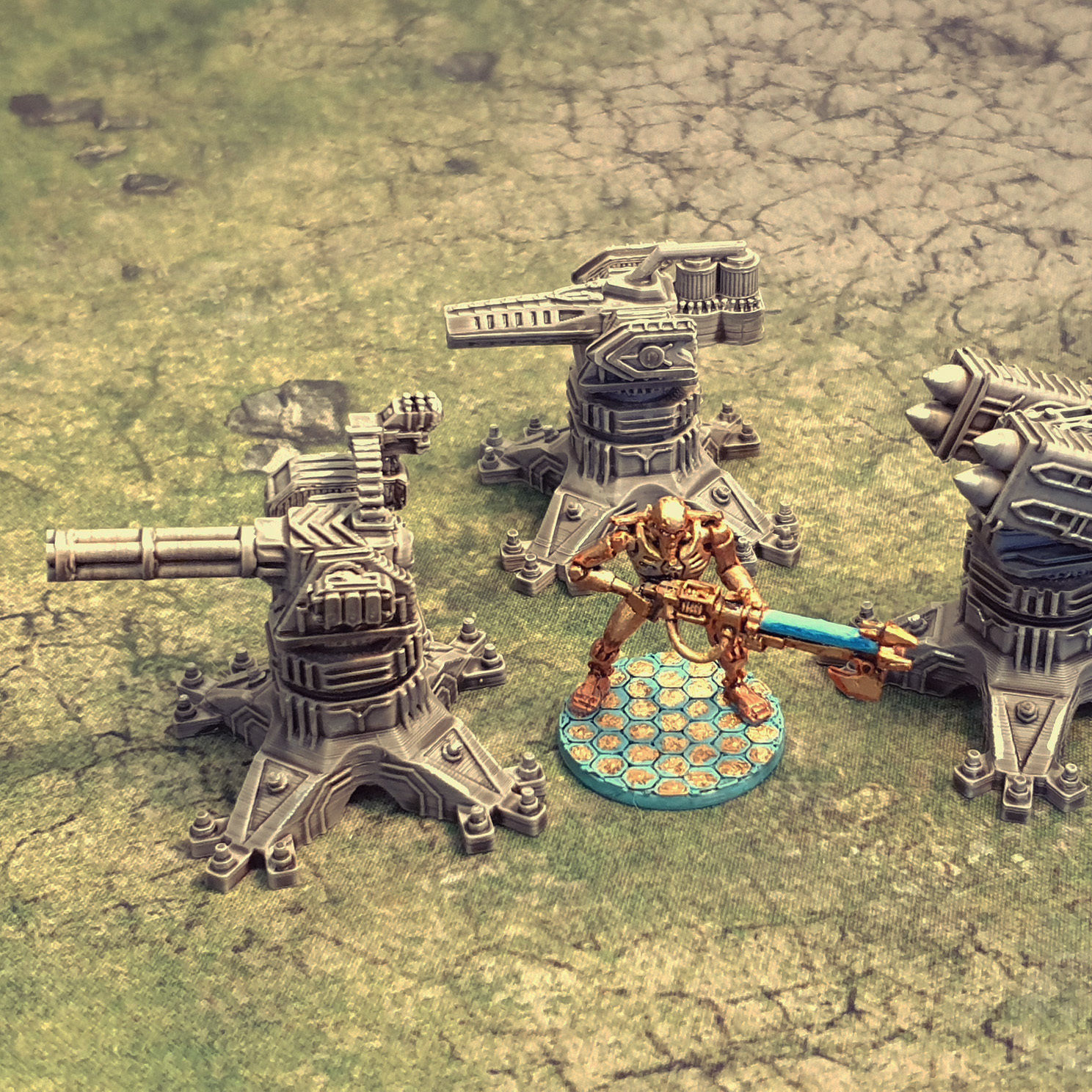 Defence turret 3D model_2