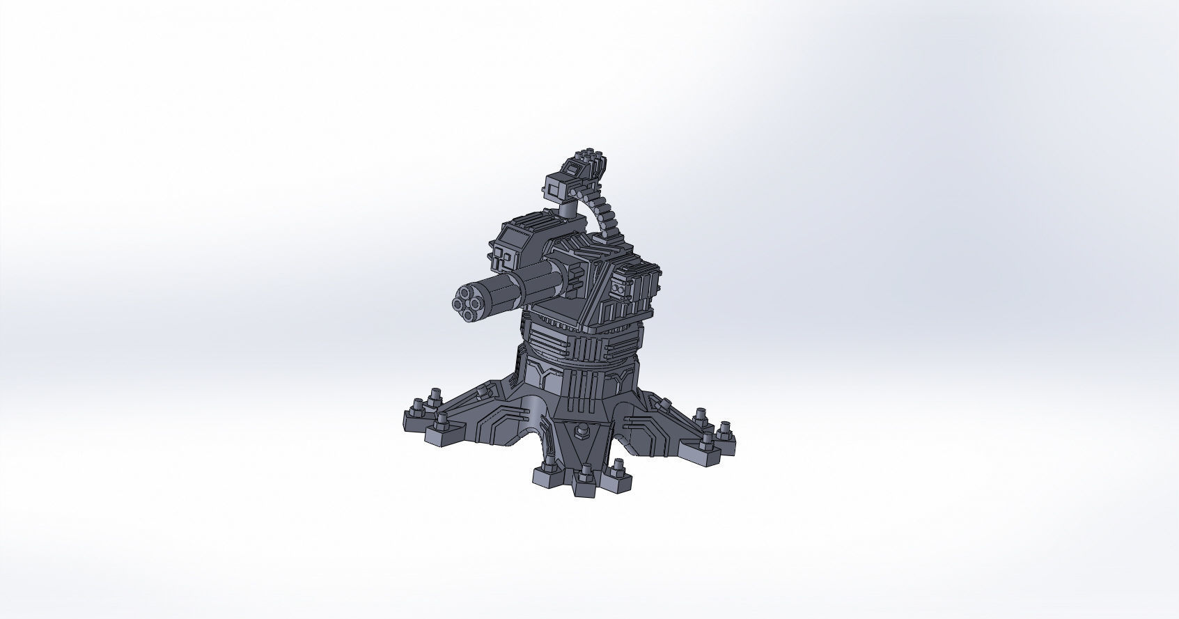 Defence turret 3D model_7
