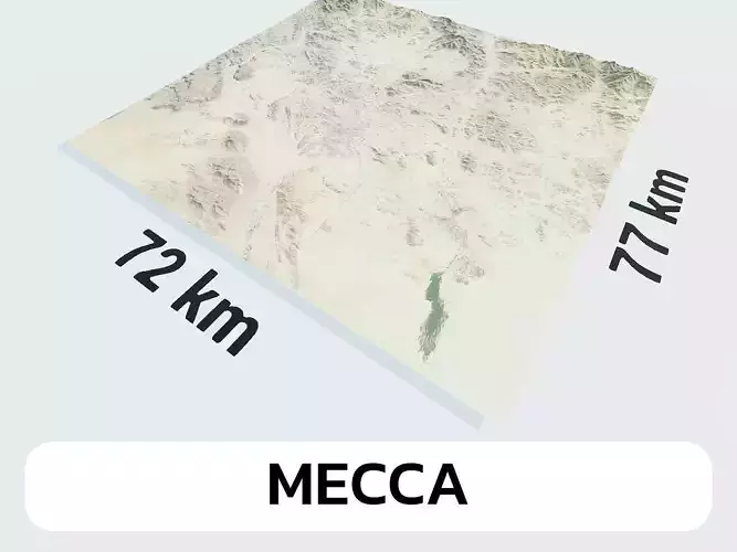 Mecca Saudi Arabia City Landscape 3D Model