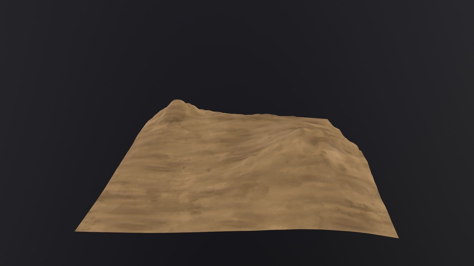 Desert Sand Dune Landscape 3D Model Low-poly 3D model_5