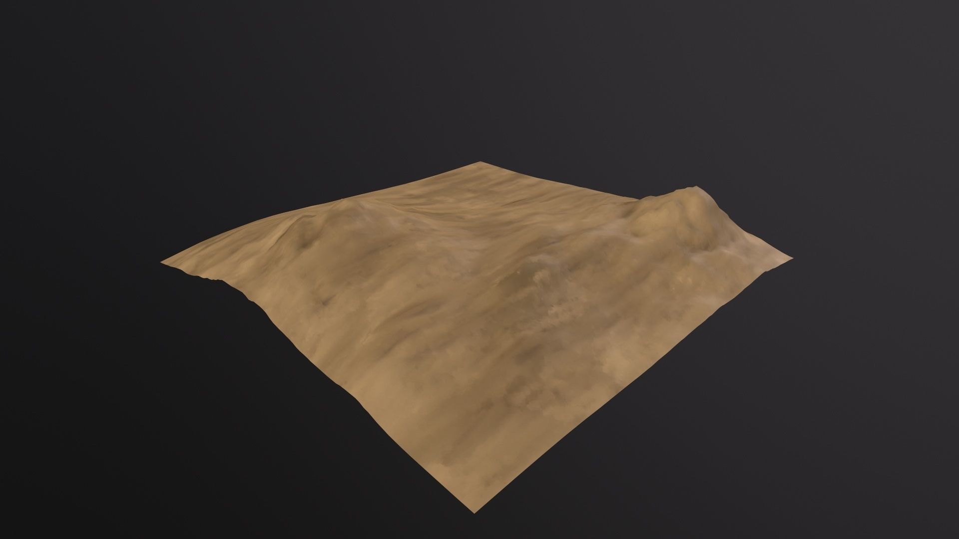 Desert Sand Dune Landscape 3D Model Low-poly 3D model_6