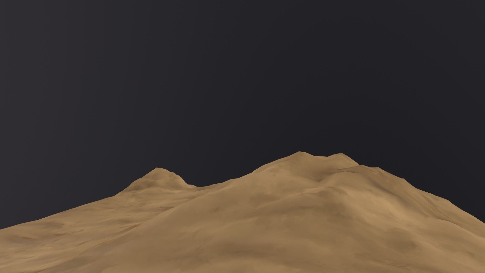 Desert Sand Dune Landscape 3D Model Low-poly 3D model_4