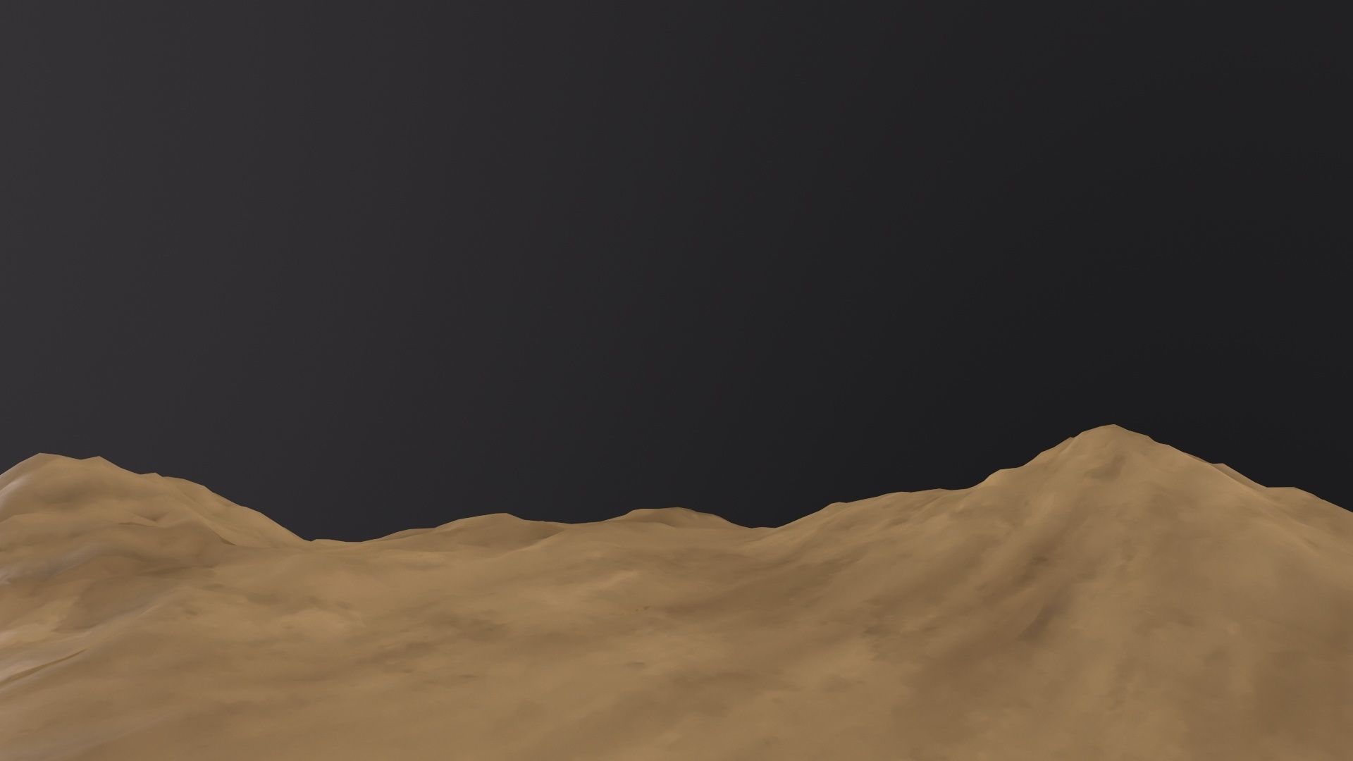 Desert Sand Dune Landscape 3D Model Low-poly 3D model_3