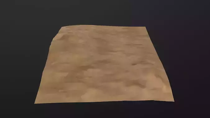 Desert Sand Dune Landscape 3D Model Low-poly 3D model