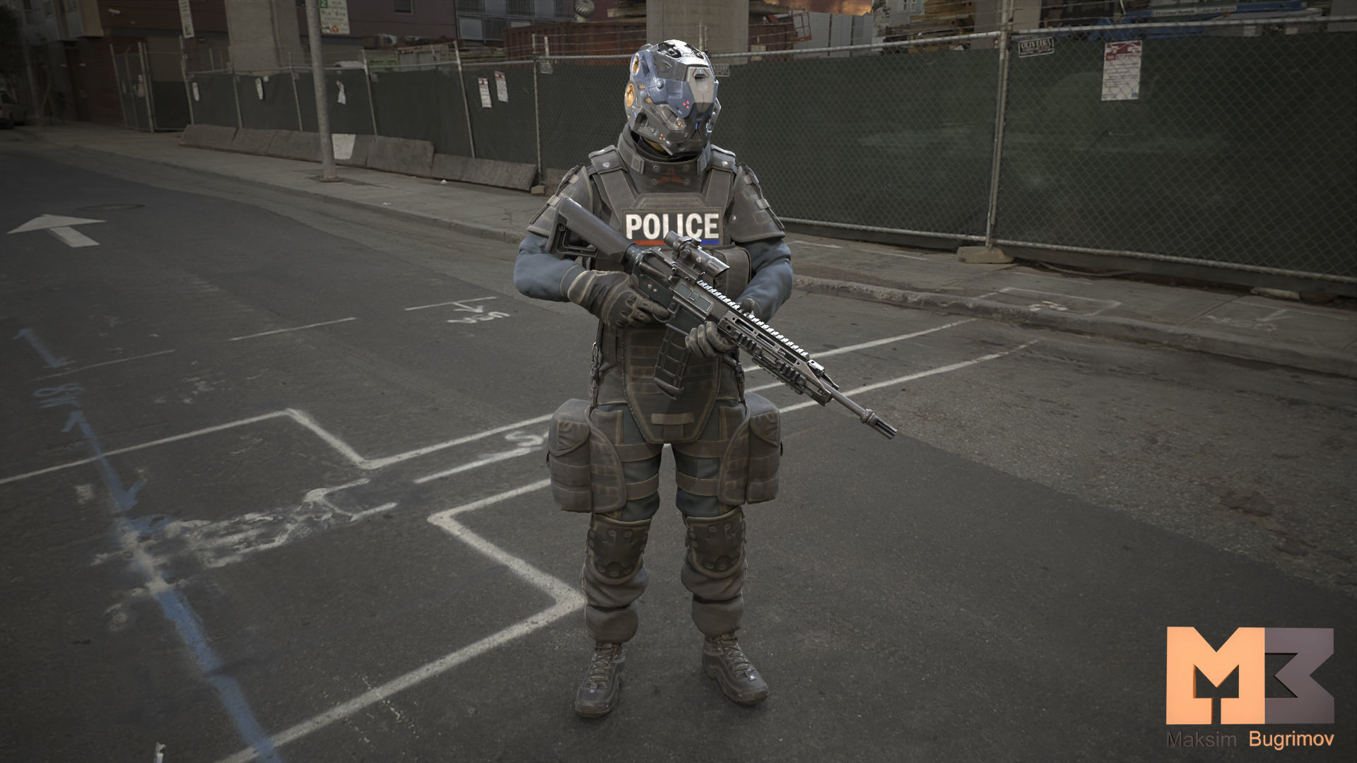 Female Soldiers Pack Low-poly 3D model_46