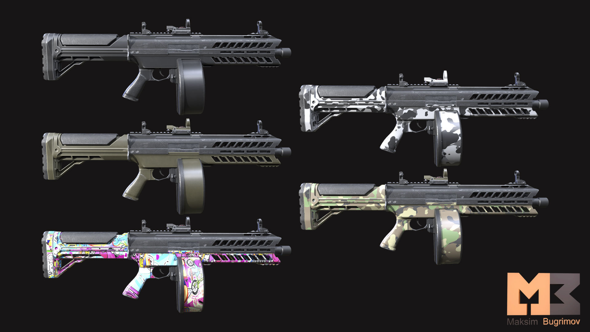 Female Soldiers Pack Low-poly 3D model_29