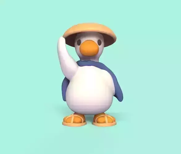 Duck Wearing Hat
