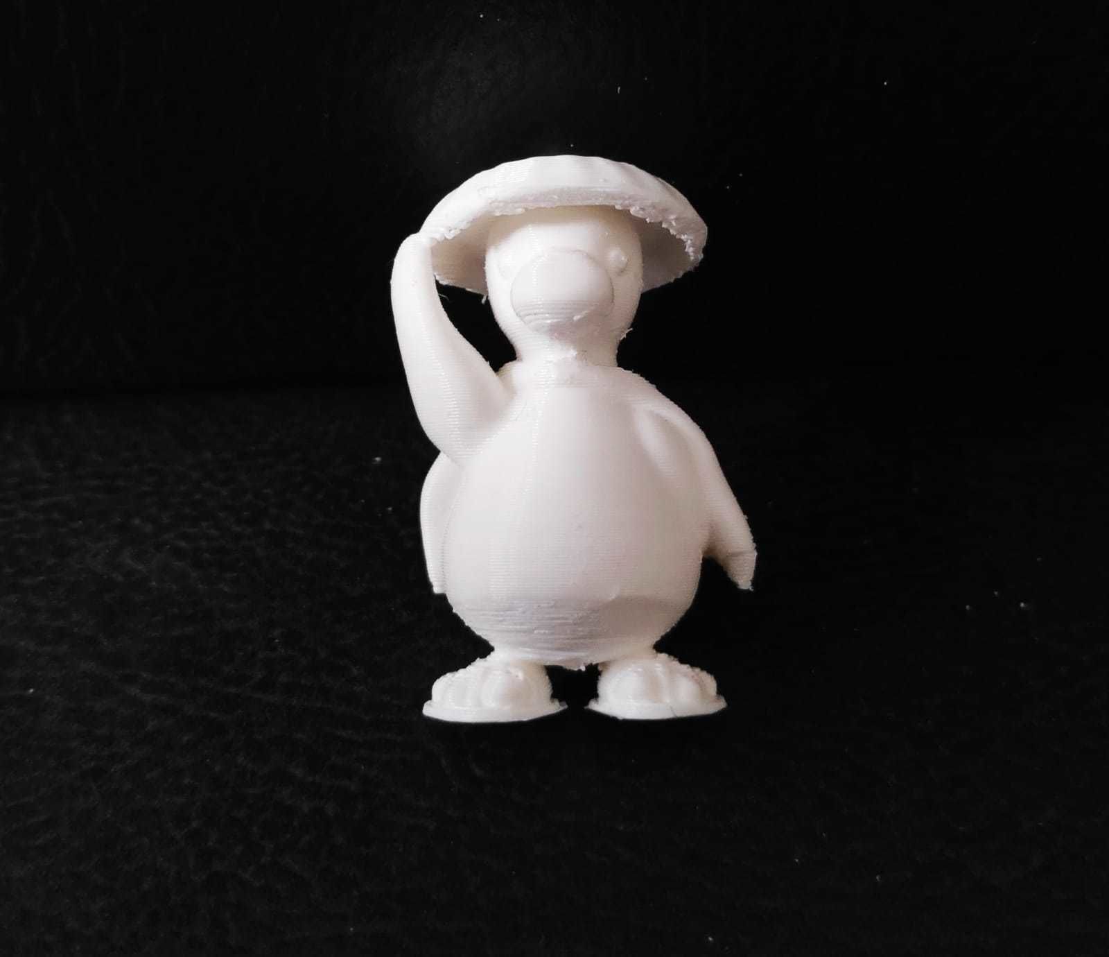 Duck Wearing Hat 3D print model_9
