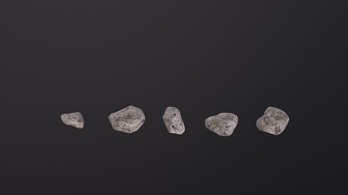 Stones Pack Volume 3D Model Low-poly 3D model