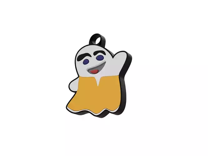 Ghost Keychain 3D print model