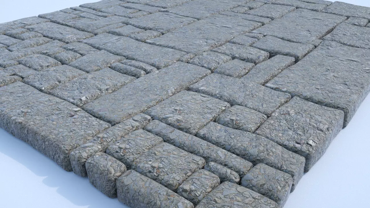 paving stones  Free 3D model_0