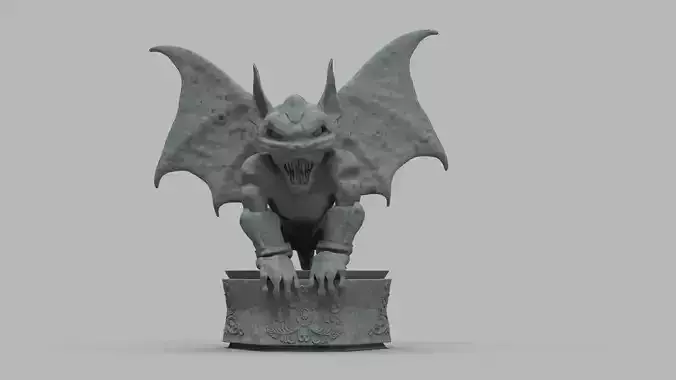 Gargoyle statue of bat